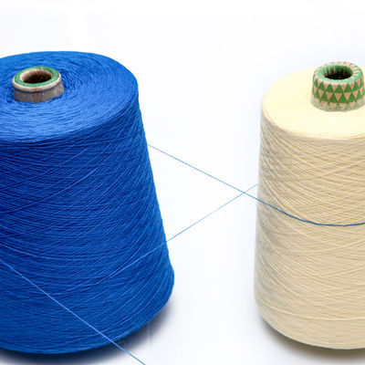 เสื้อผ้าความเข้มแข็ง 210D สายพอลิเอสเตอร์ผสมผสาน 75D 402 RING SPUN สายพอลิเอสเตอร์แบบเดียว